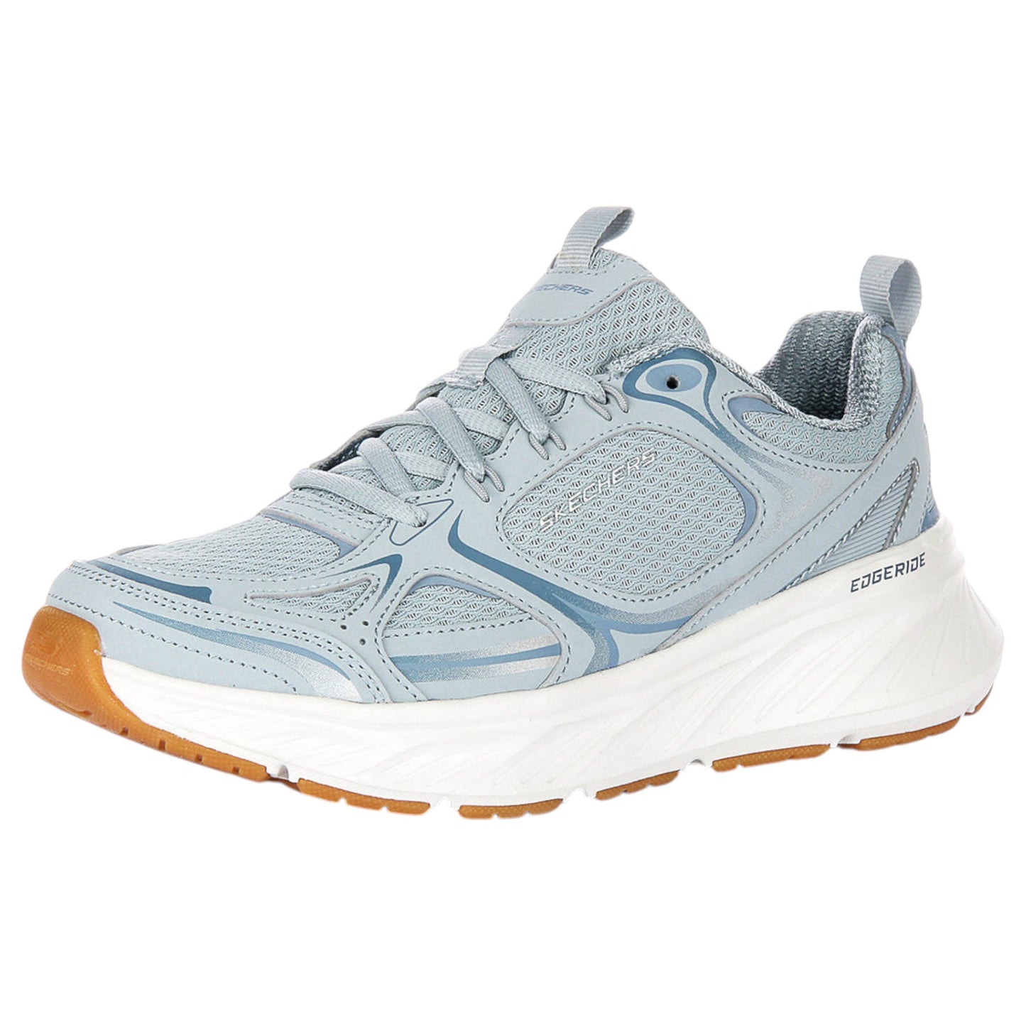 Womens Skechers Edgeride - Silver Eclipse Shoes Blue