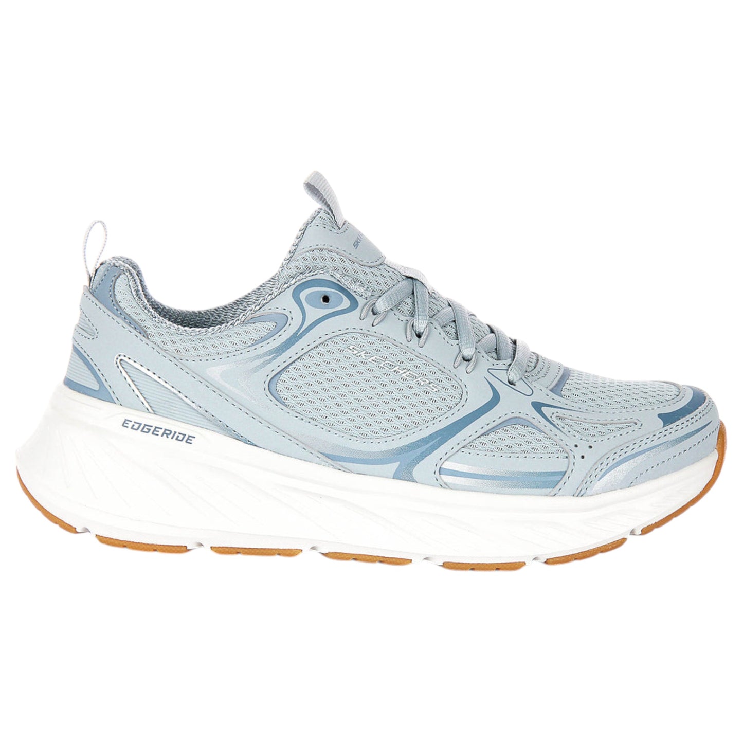 Womens Skechers Edgeride - Silver Eclipse Shoes Blue