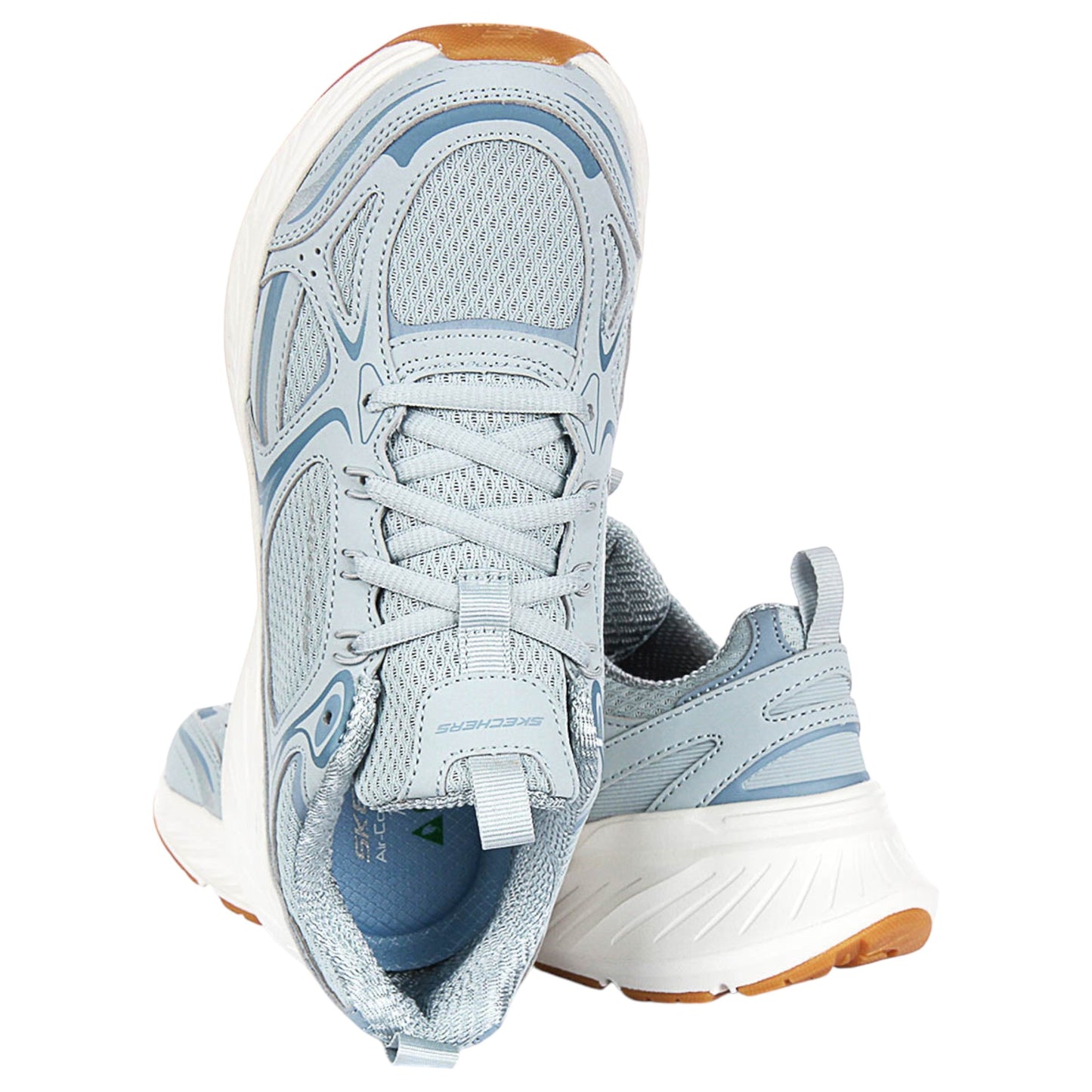 Womens Skechers Edgeride - Silver Eclipse Shoes Blue