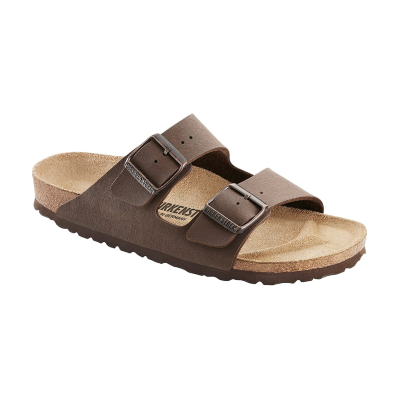 Unisex Birkenstock Arizona Birko-Flor Birkibuc Narrow Mocha Slip On Sandals