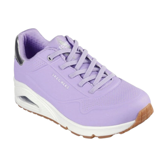 Womens Skechers Uno - Shimmer Away Shoes Lilac