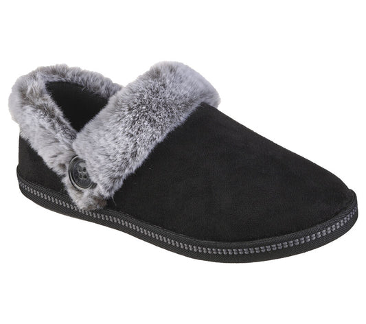 Womens Skechers Cozy Campfire - French Toast Slippers Black