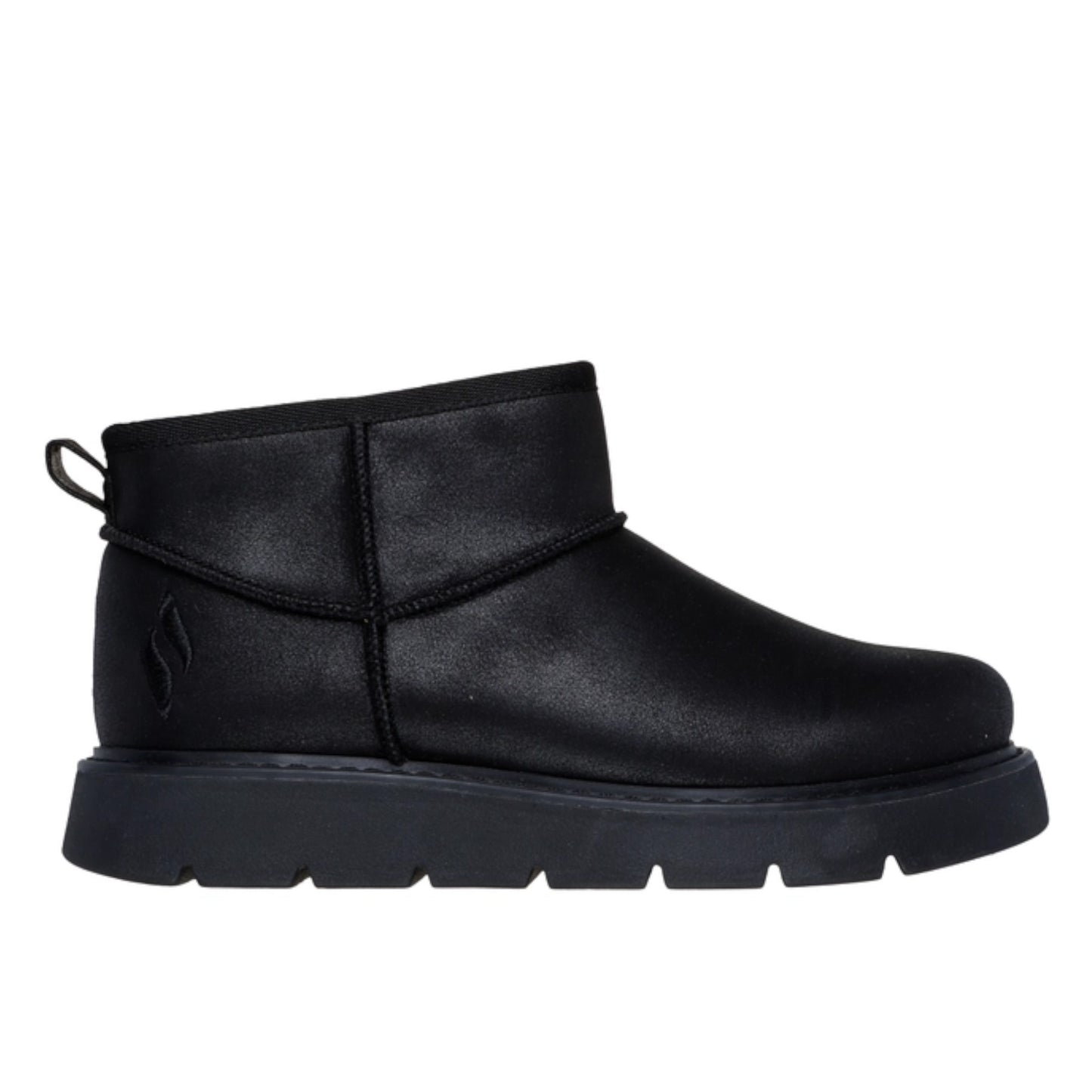 Womens Skechers Keepsakes Lite Snow Bird Black Slipper Boots