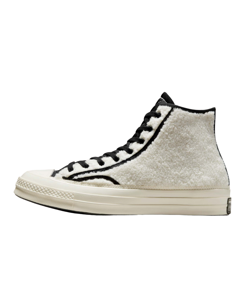 Unisex Adults Converse Chuck 70 Cozy Utility Sherpa High Top Shoes Egret/Black/Egret