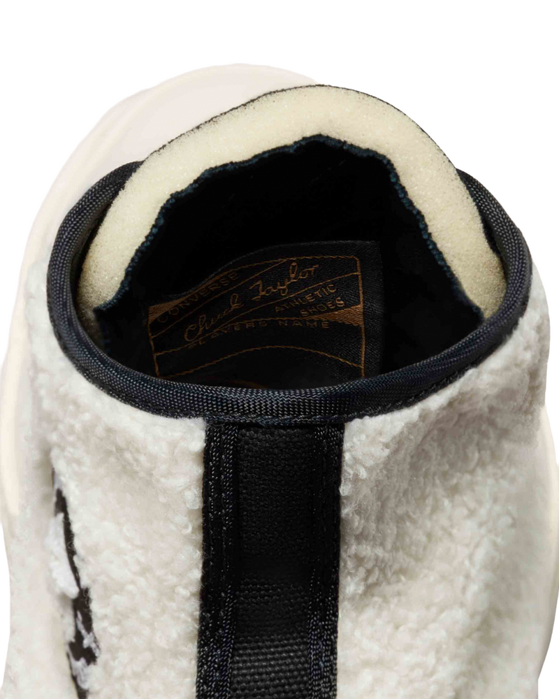 Unisex Adults Converse Chuck 70 Cozy Utility Sherpa High Top Shoes Egret/Black/Egret