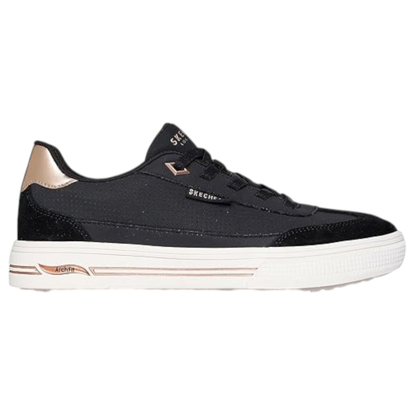 Womens Skechers Arch Fit Arcade - Diamond Daze Shoes Black
