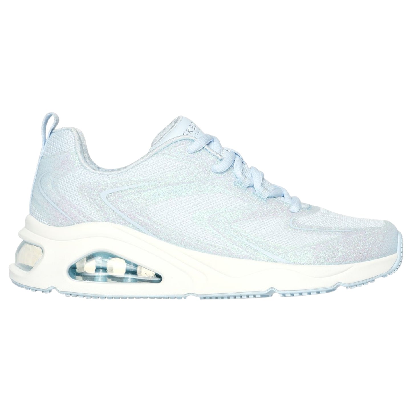 Womens Skechers Tres-air Uno - Glit-airy Shoes Light Blue