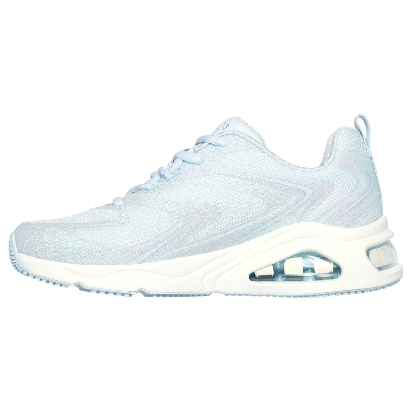 Womens Skechers Tres-air Uno - Glit-airy Shoes Light Blue