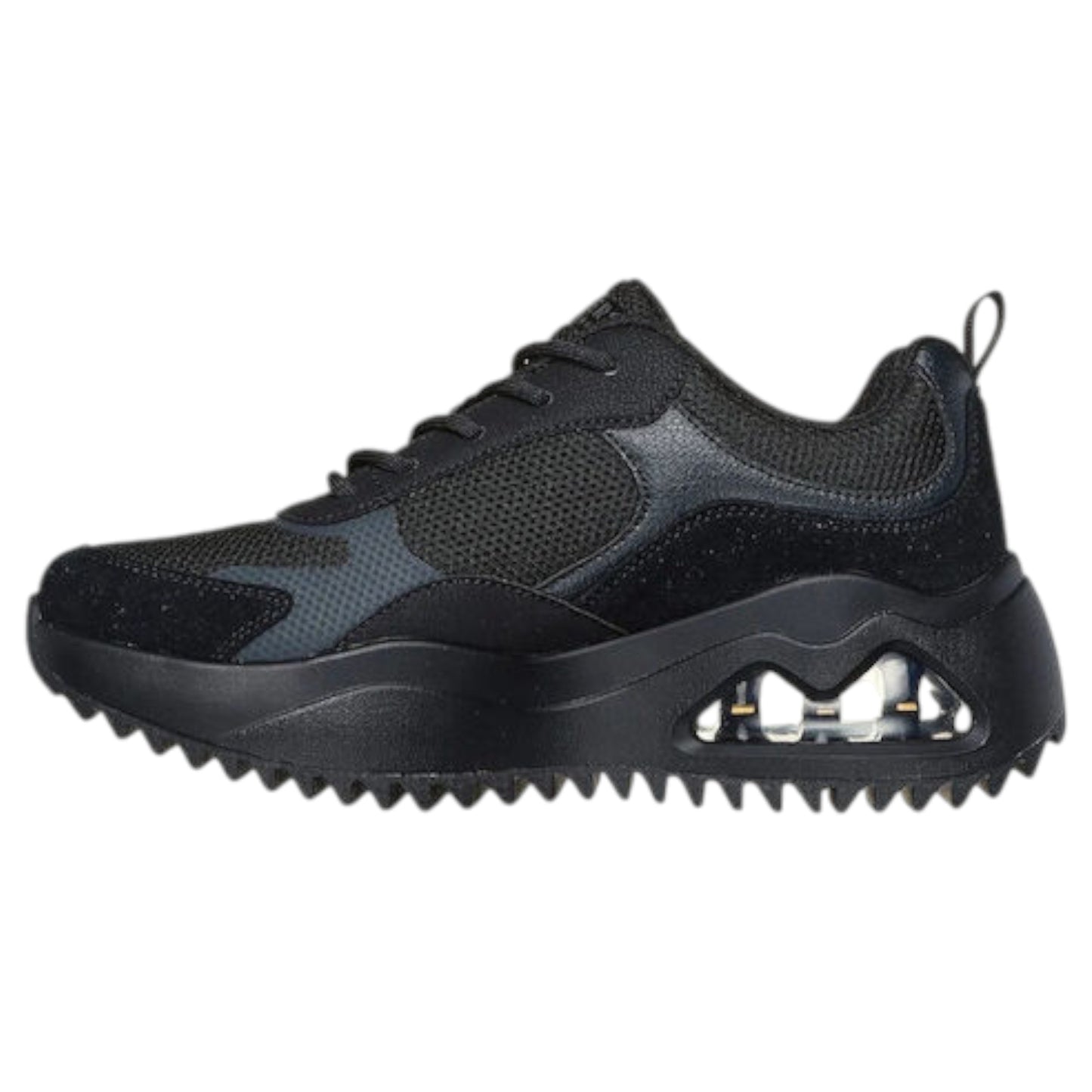 Womens Skechers Uno Peaks Shoes Pitch Black