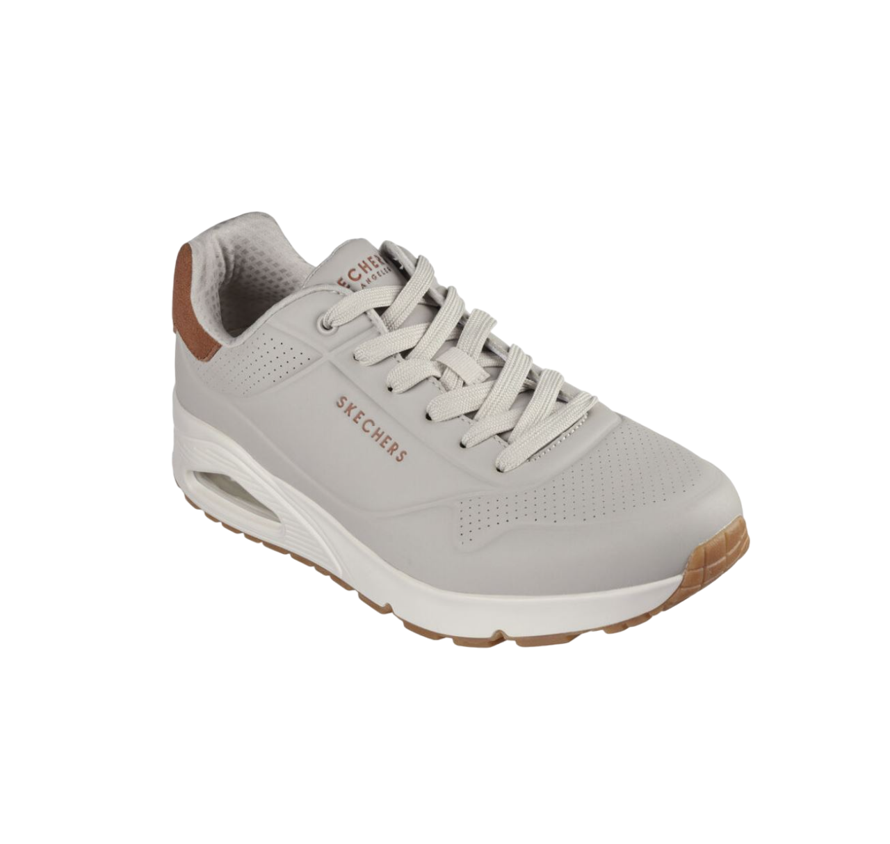 Mens Skechers Uno - Suited On Air Shoes Natural