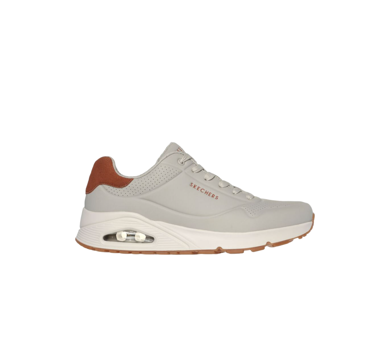 Mens Skechers Uno - Suited On Air Shoes Natural