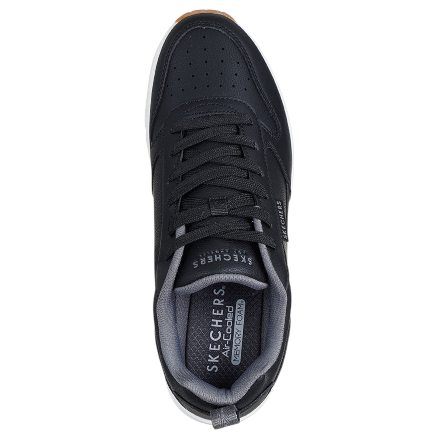 Mens Skechers Street Uno - Alder Shoes Black/Grey