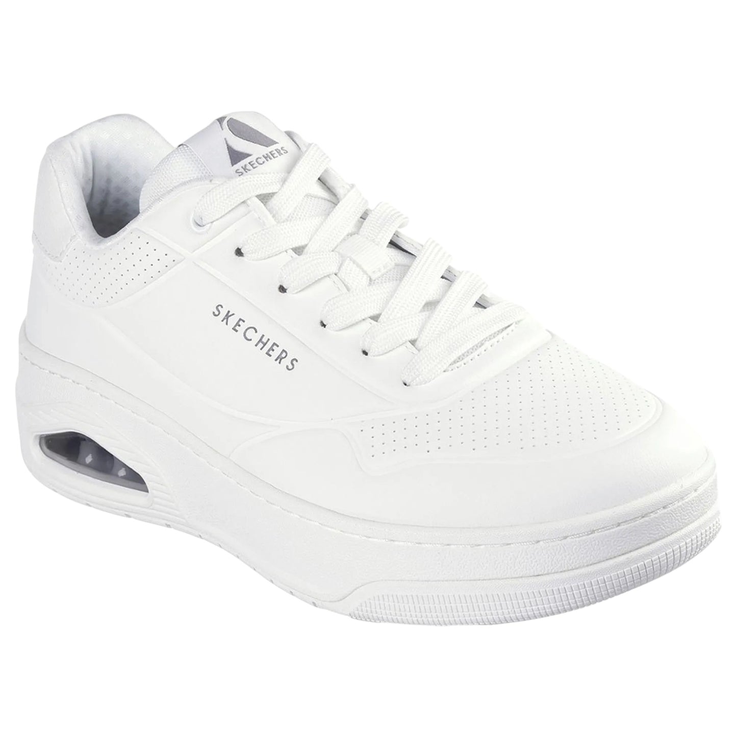 Mens Skechers Uno Court Shoes White