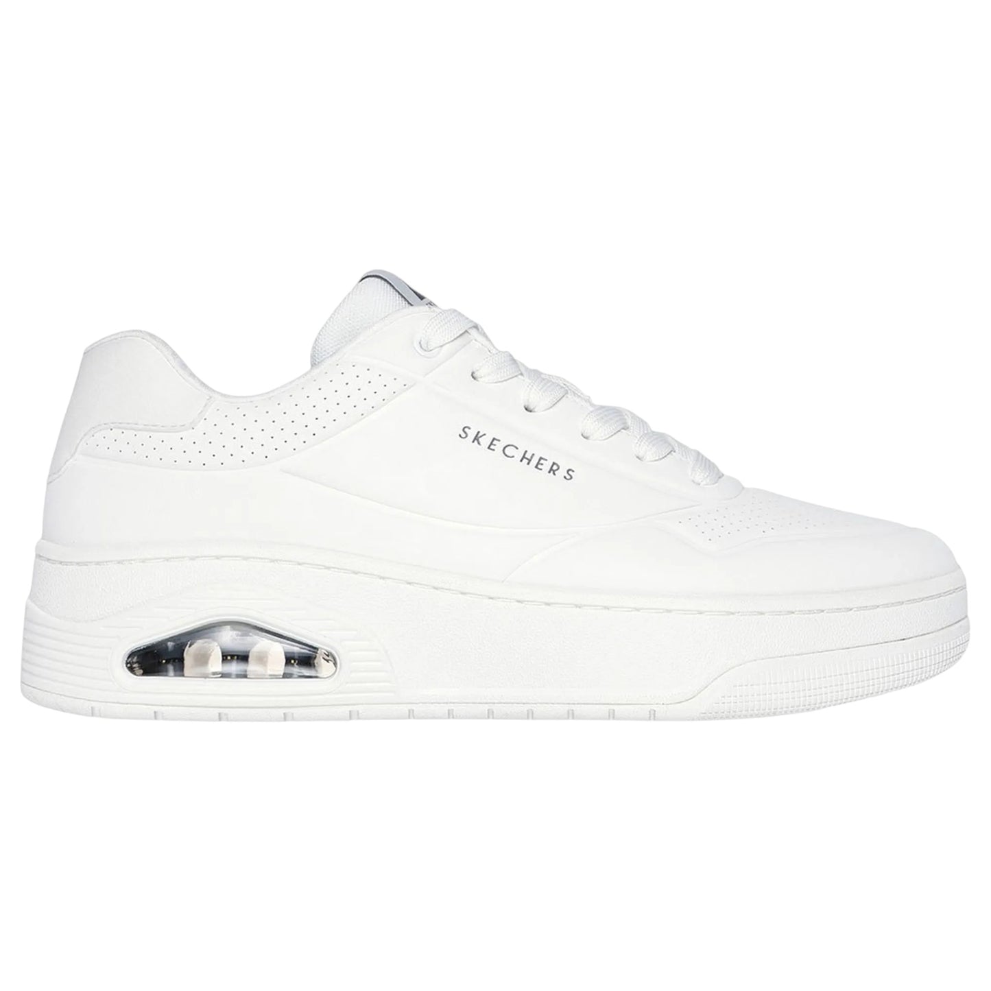 Mens Skechers Uno Court Shoes White