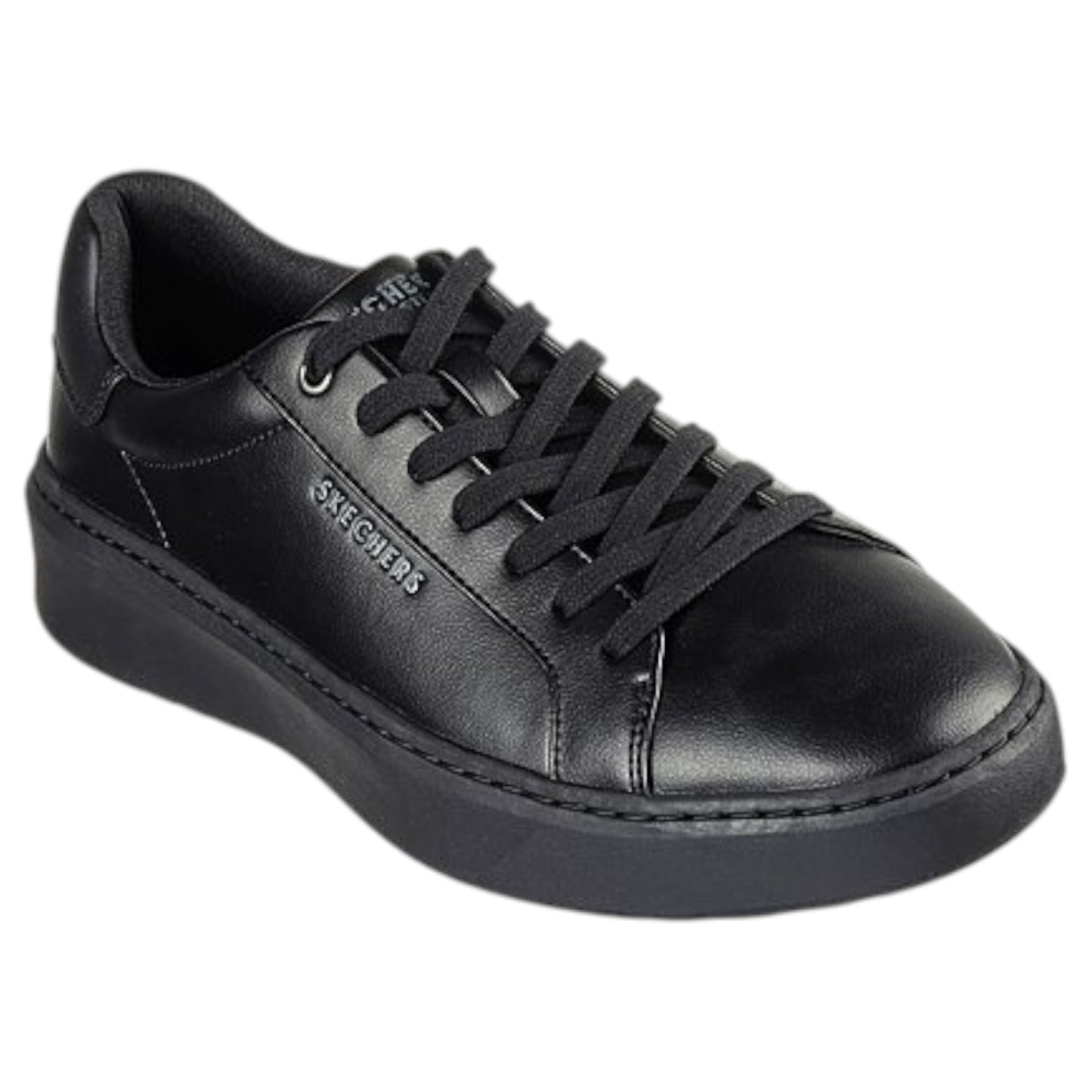 Mens Skechers Court Break - Suit Sneaker Shoes Pitch Black