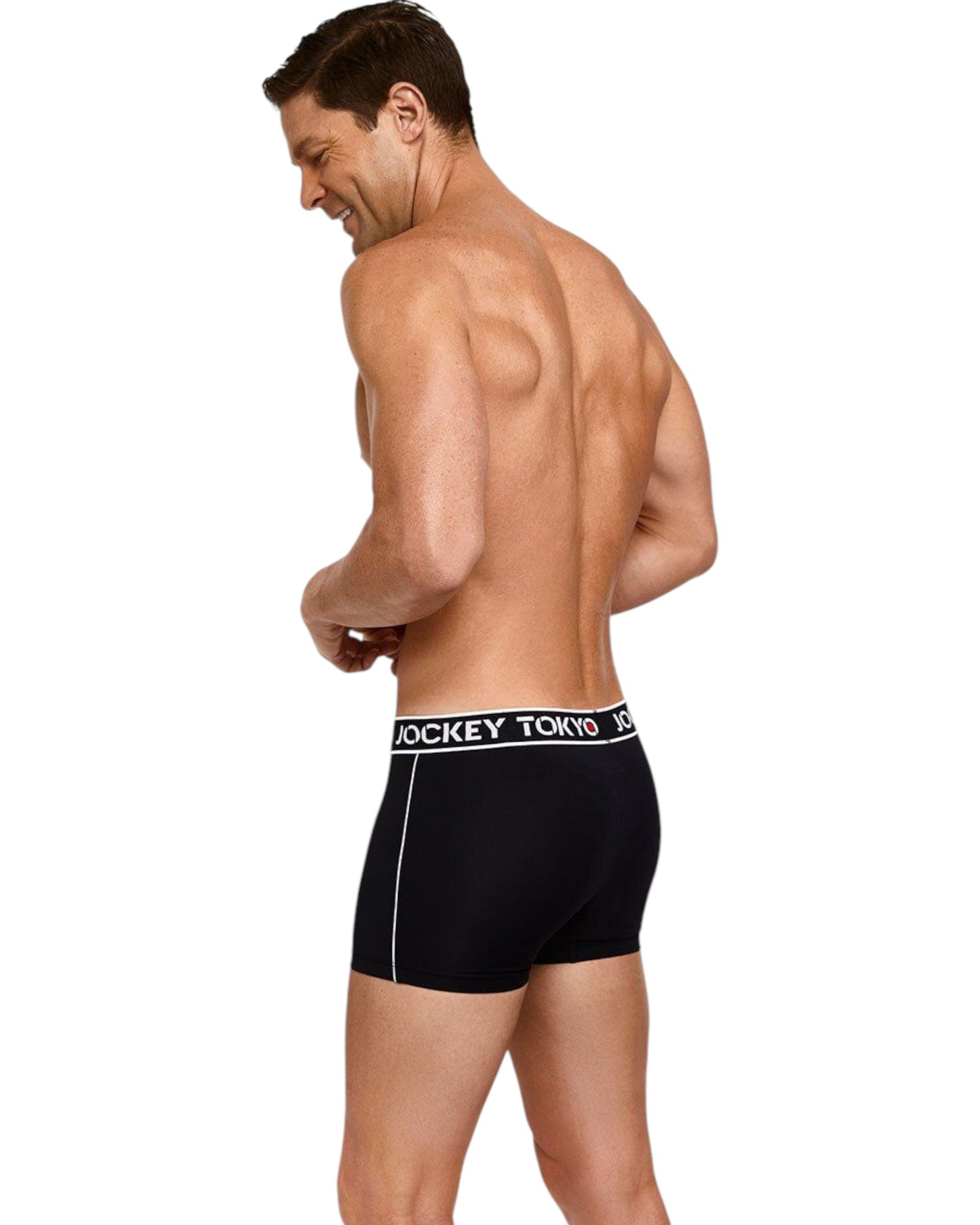 Mens Jockey Tokyo Cotton Trunks Underwear Black