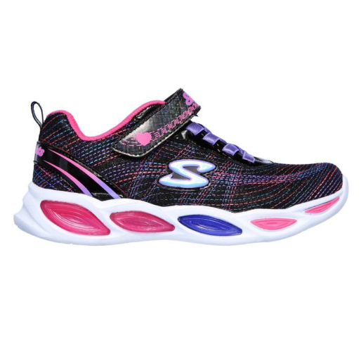 Infant Girls Skechers Shimmer Beams - Sparkle Glow Shoes Black/Multi