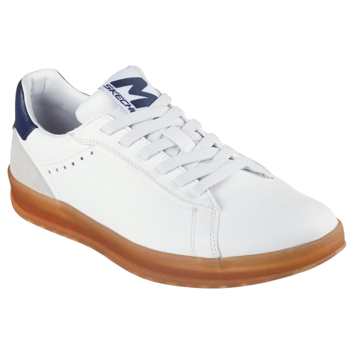 Mens Skechers New Wave Cup - Hux White Shoes