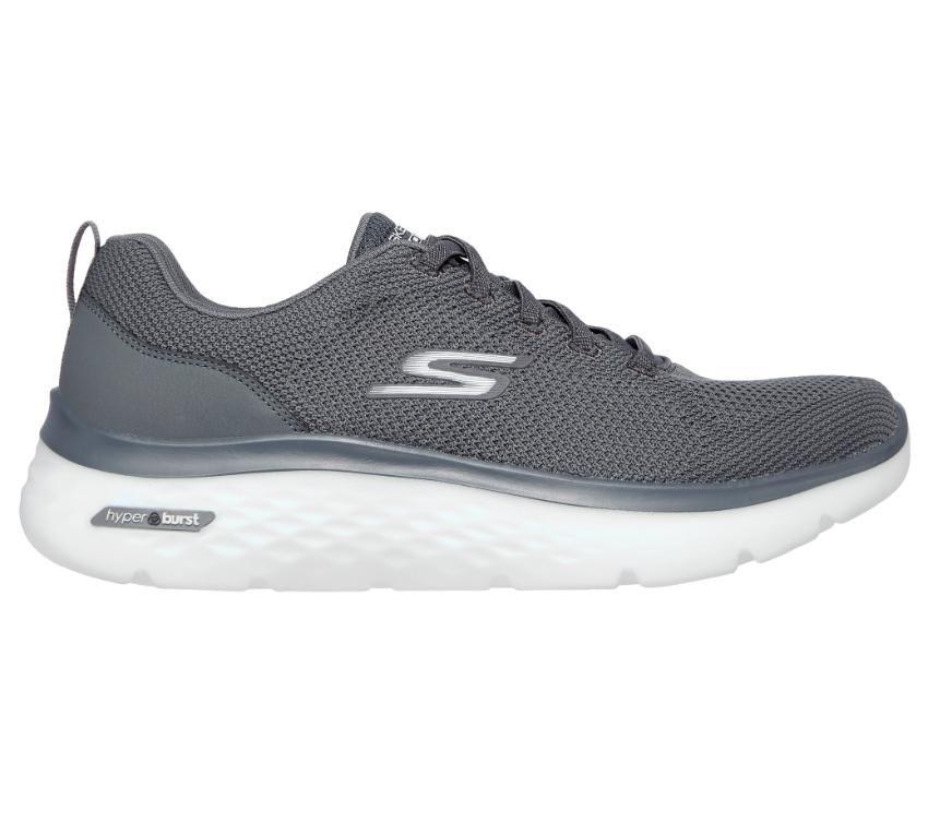 Mens Skechers Go Walk Hyper Burst Nanocore Shoes Grey