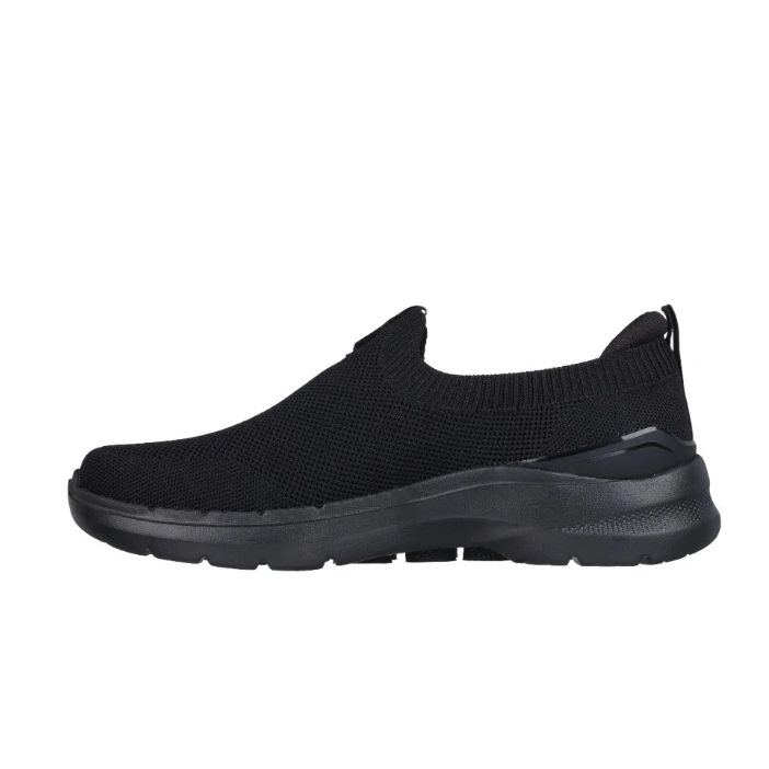 Mens Skechers Gowalk 6 - Warnock Black/Black Walking Shoes