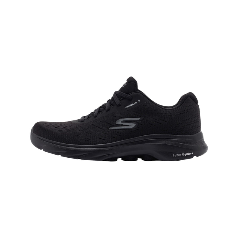 Mens Skechers Go Walk 7 Avalo 2 Sneaker Black/Black Shoes