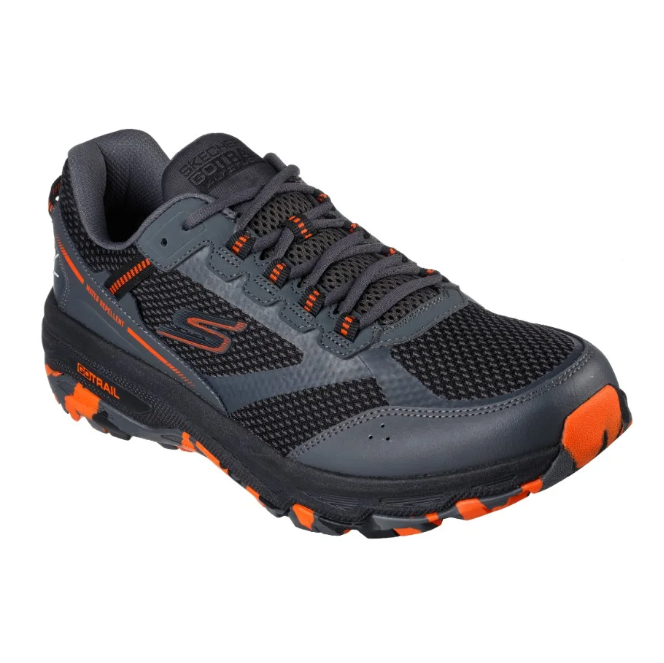 Mens Skechers Gorun Trail Altitude - Marble Rock Charcoal/Orange Athletic Shoes