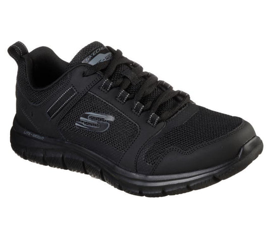 Mens Skechers Track- Knockhill Shoes Black/Black