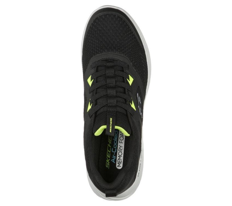 Mens Skechers Bounder - High Degree Black Lace Up Active Shoes