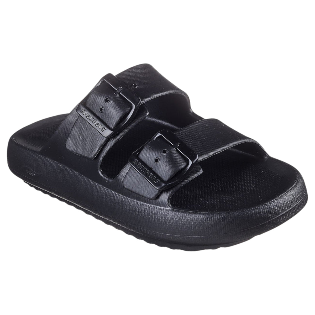 Mens Skechers Arch Fit Horizon-Heatwave Black Sandal Slides