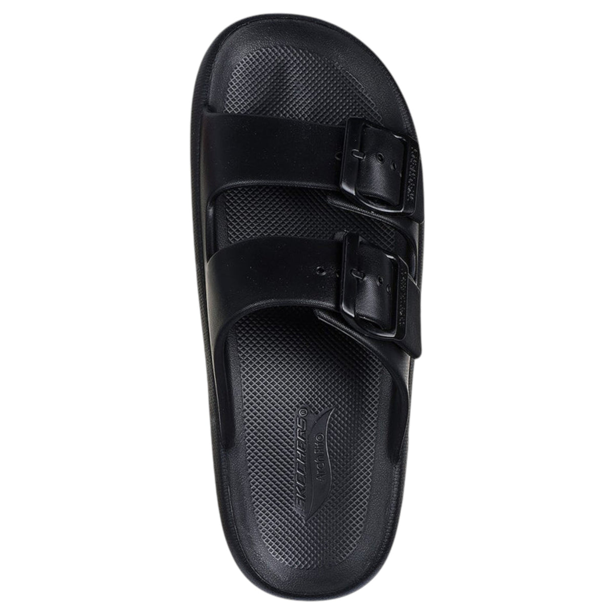 Mens Skechers Arch Fit Horizon-Heatwave Black Sandal Slides