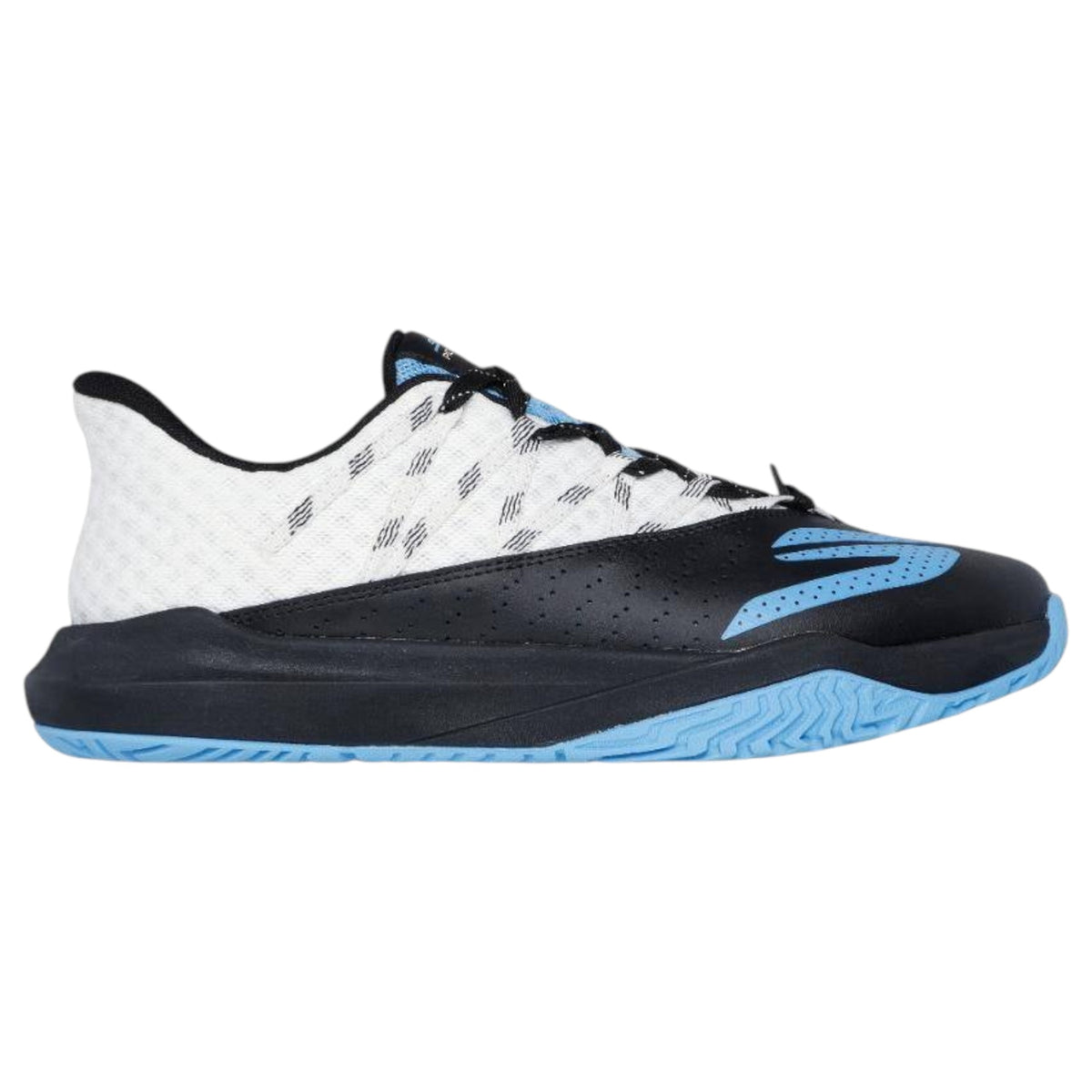Mens Skechers Viper Court Rally White/Black/Blue Sneaker Shoes