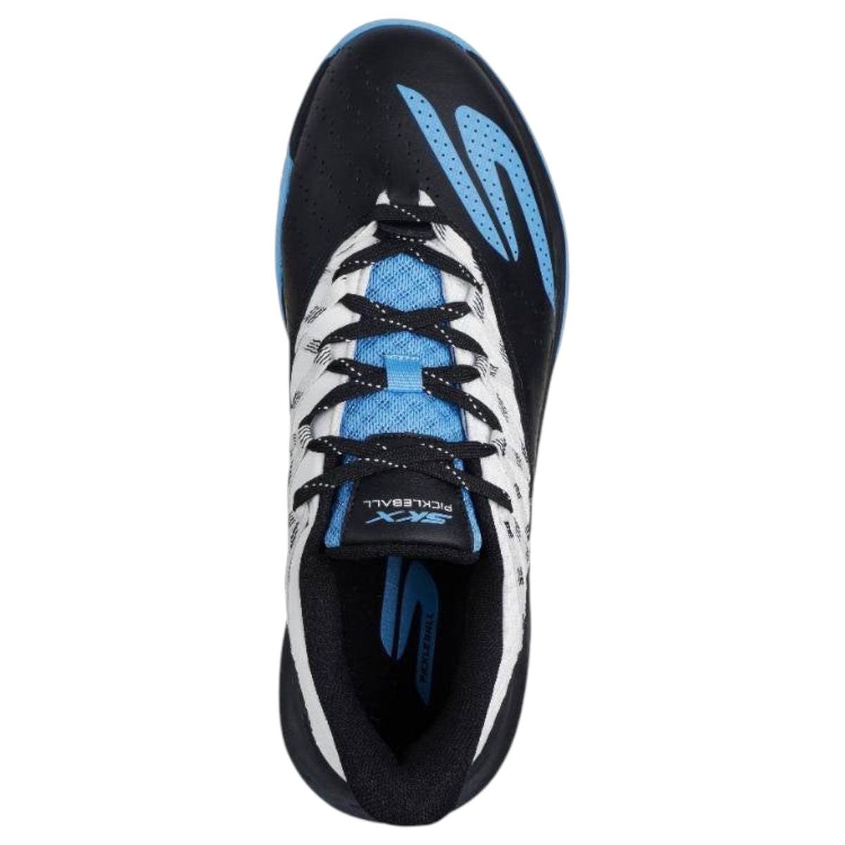 Mens Skechers Viper Court Rally White/Black/Blue Sneaker Shoes