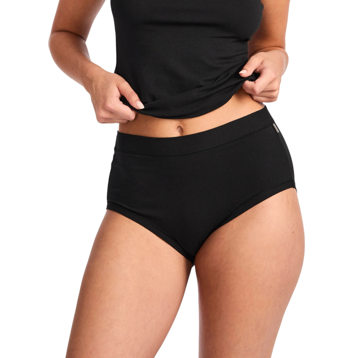 2 Pack Womens Jockey Comfort Classics Full Brief Black Underwear