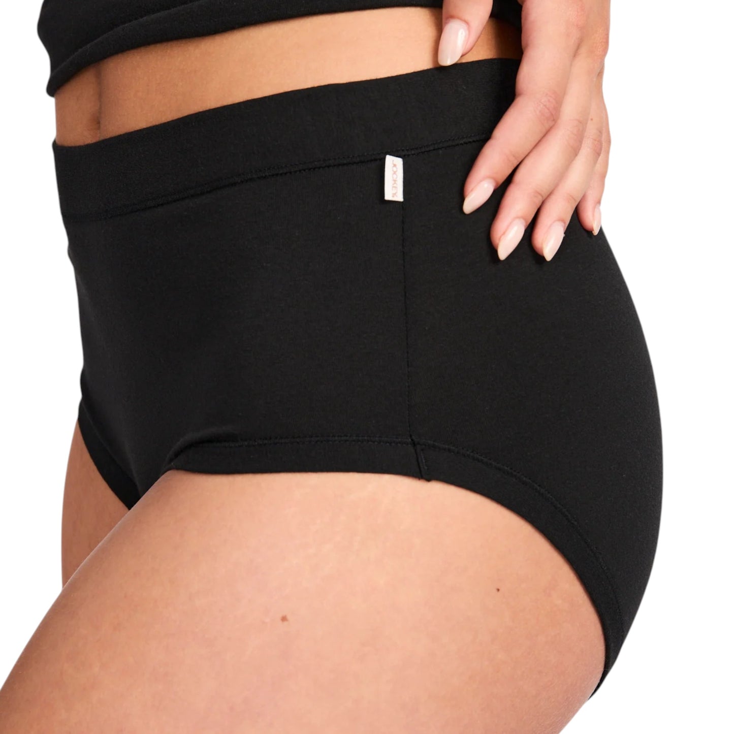 2 Pack Womens Jockey Comfort Classics Full Brief Black Underwear