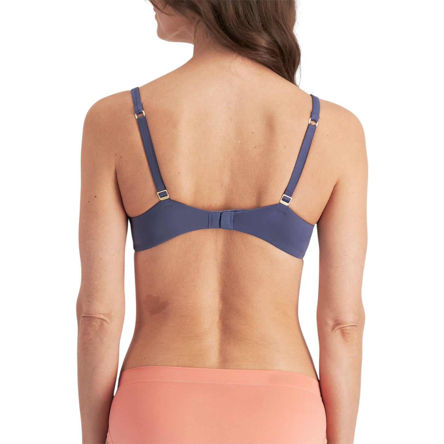 2 Pack Womens Berlei Barely There Contour Bra Peach/Blue