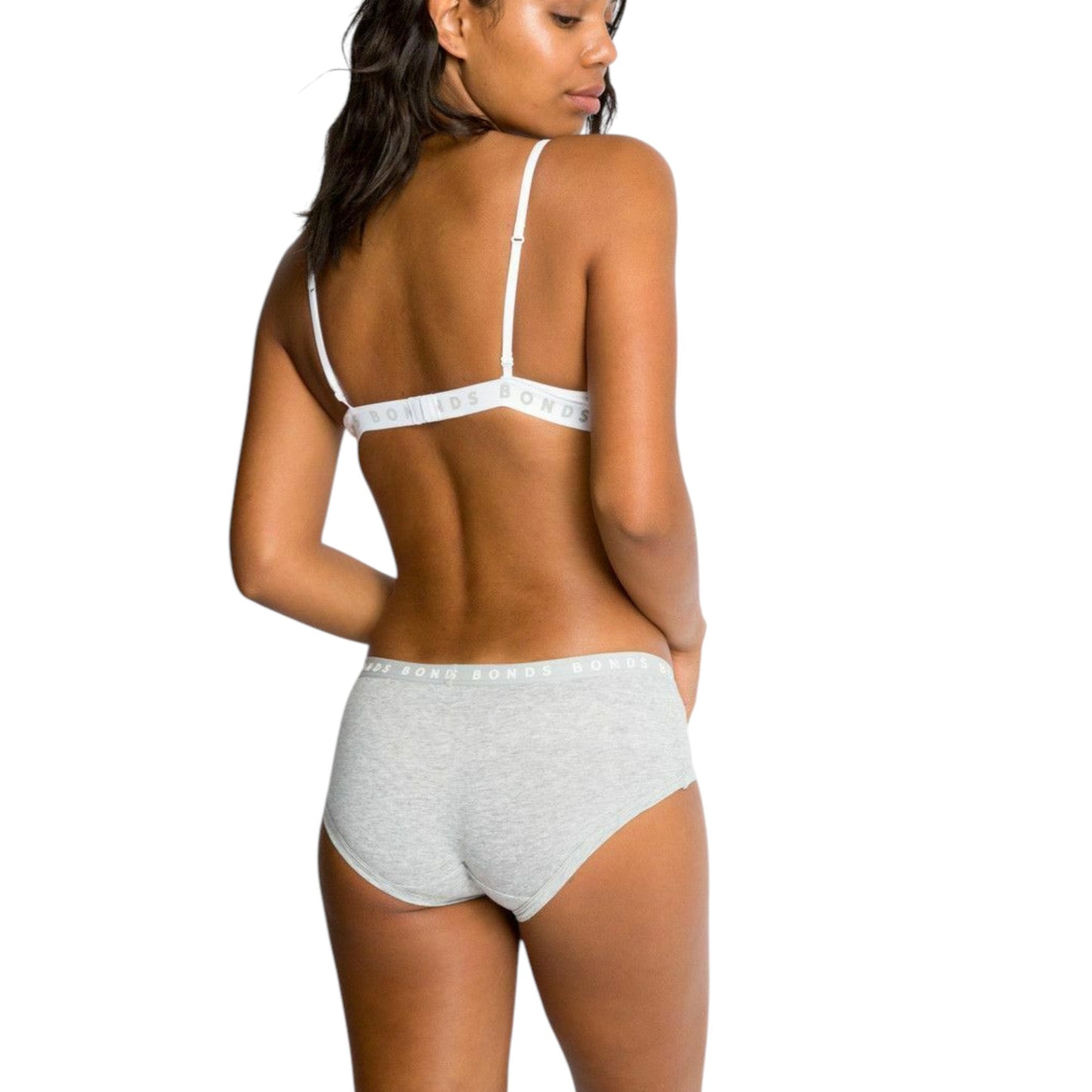 2 Pack Womens Bonds Hipster Boyleg Briefs Underwear Grey