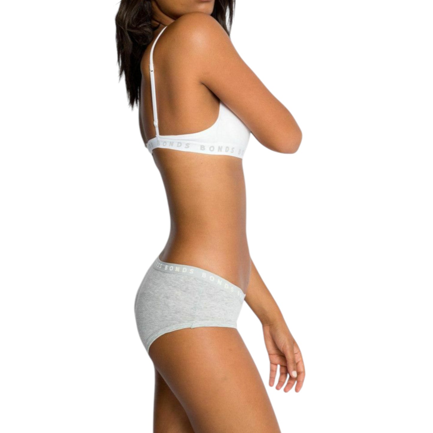 2 Pack Womens Bonds Hipster Boyleg Briefs Underwear Grey