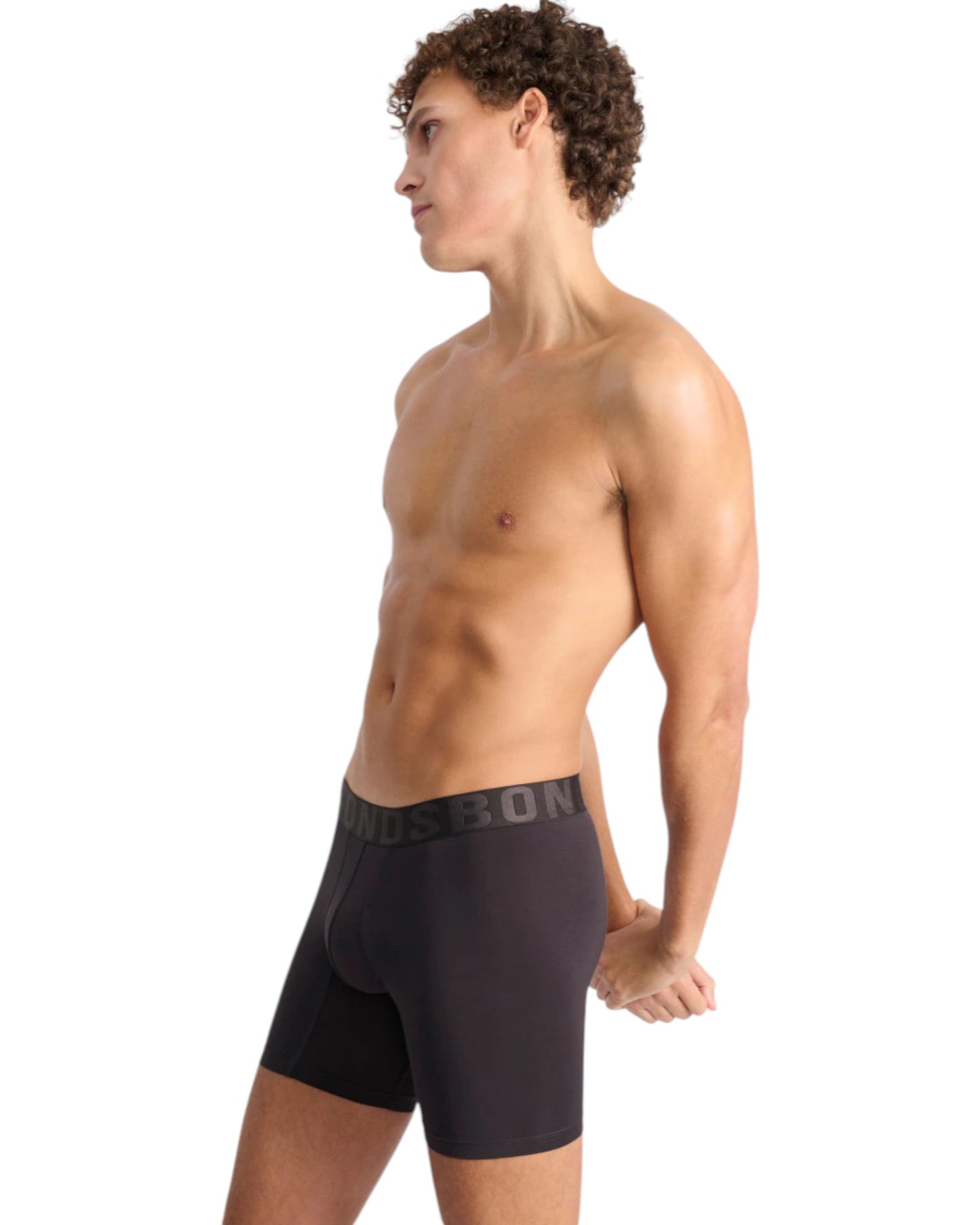 6 Pack Mens Bonds Chafe Off Trunks Underwear Red/Charcoal