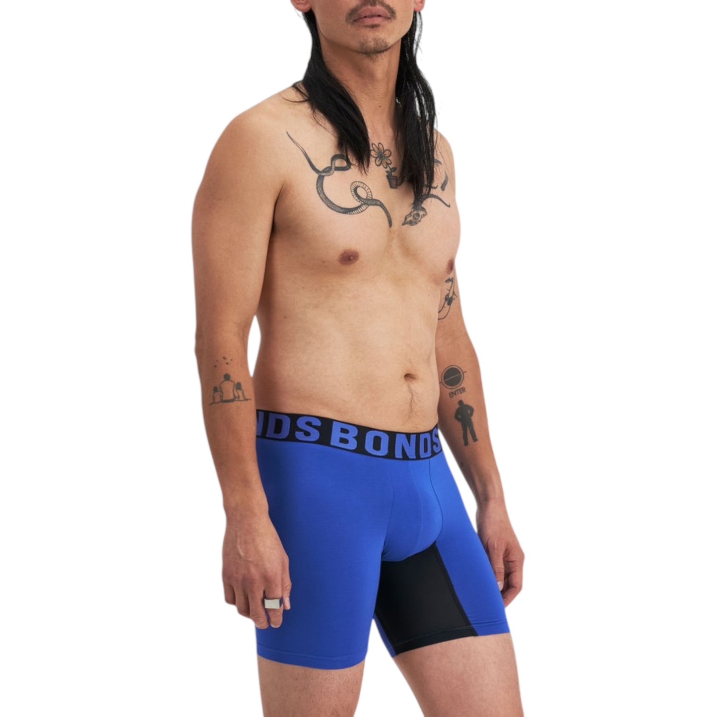 2 Pack Mens Bonds Chafe Off Trunks Underwear Multi