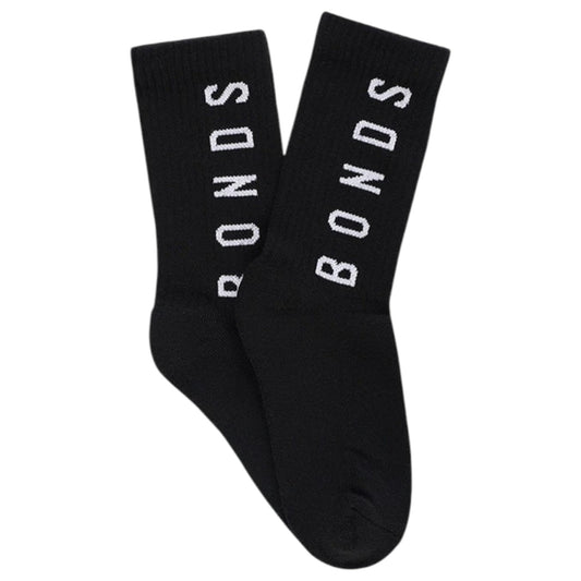 2 Pack Womens Bonds Originals Crew Socks Black