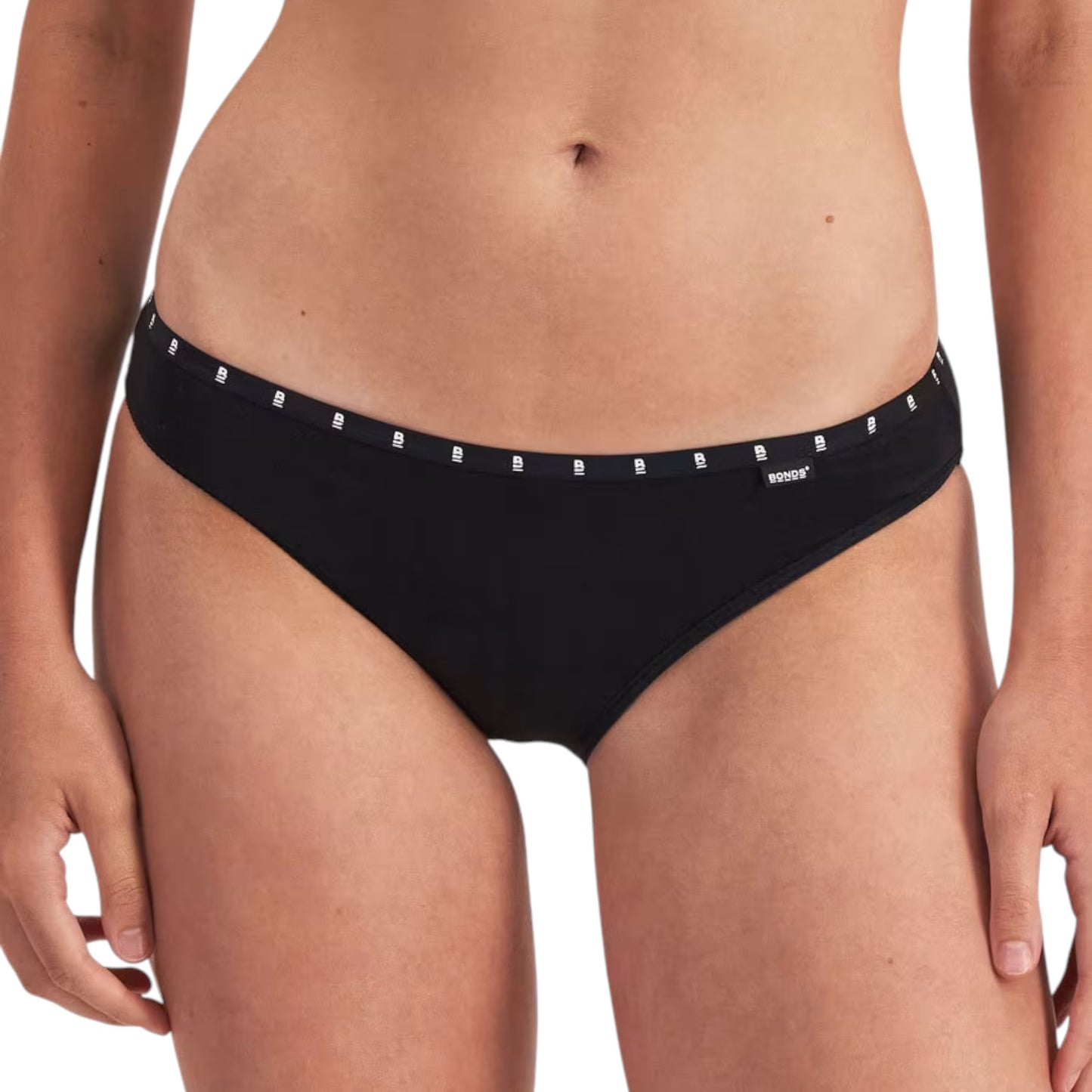 2 Pack Womens Bonds Super ComSeamless Bikini Briefs Underwear Black/Nude