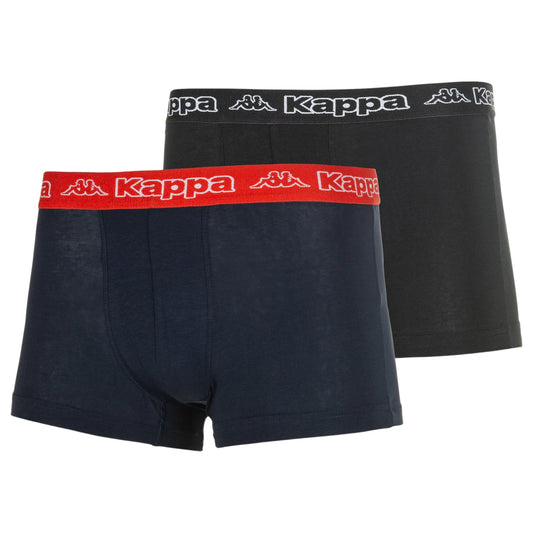 6 Pack Mens Kappa Boxers Trunks Underwear Black/Navy