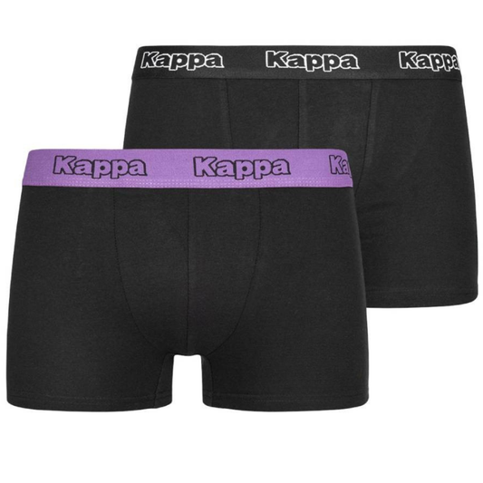 6 Pack Mens Kappa Boxers Trunks Underwear Black/Violet