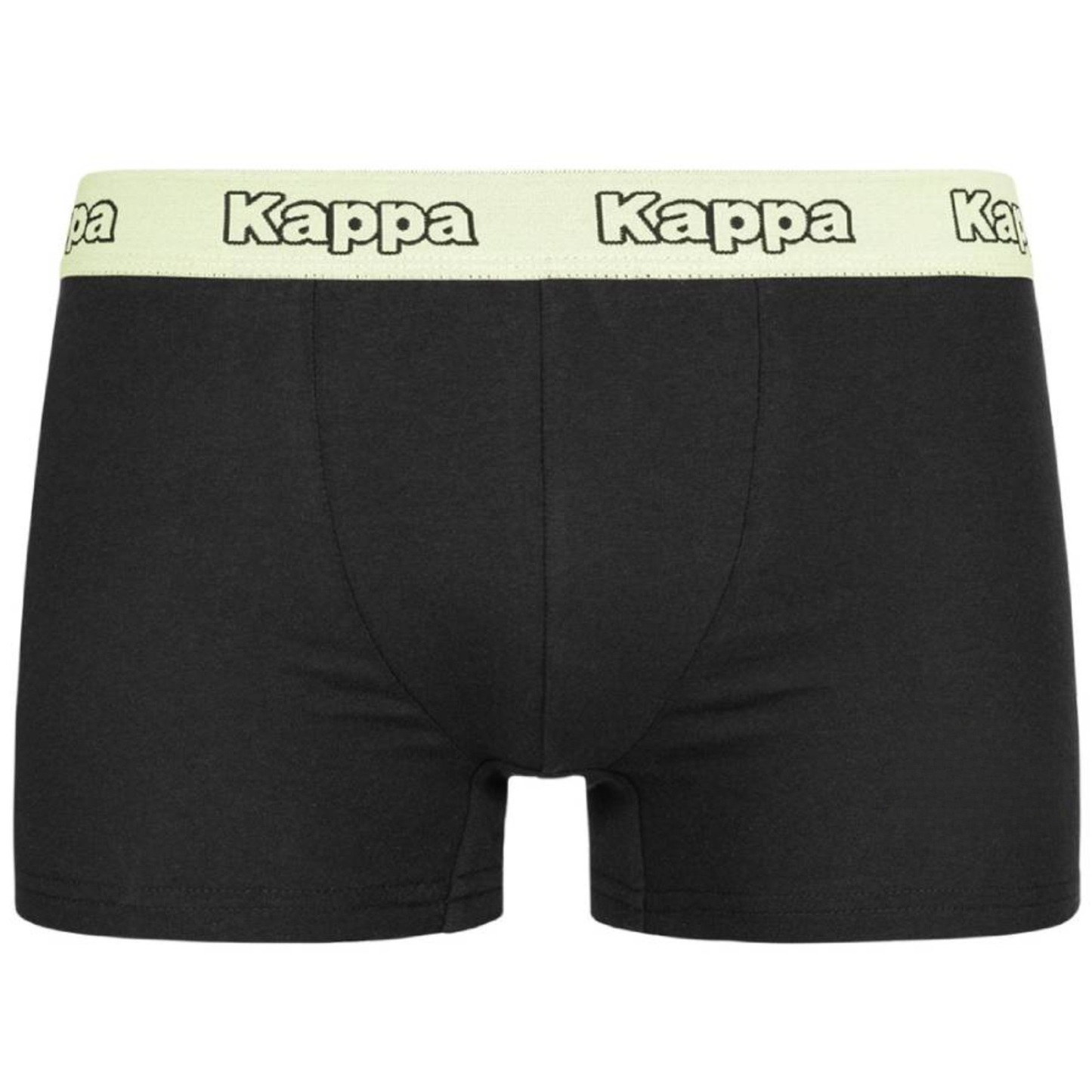 2 Pack Mens Kappa Boxers Trunks Underwear Black/Yellow