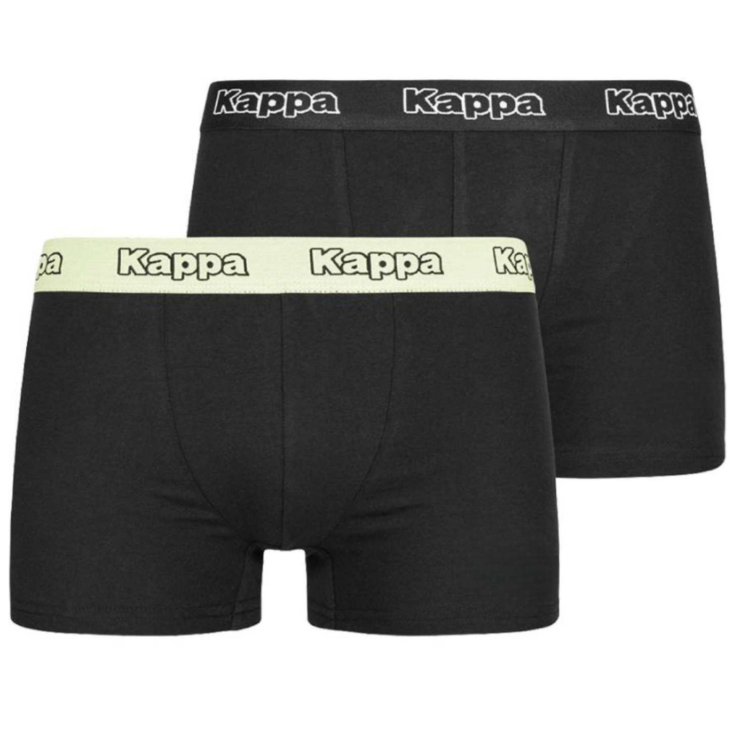 6 Pack Mens Kappa Boxers Trunks Underwear Black/Green Acid