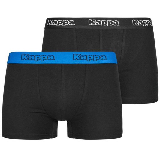 6 Pack Mens Kappa Boxers Trunks Underwear Black/Blue Sea