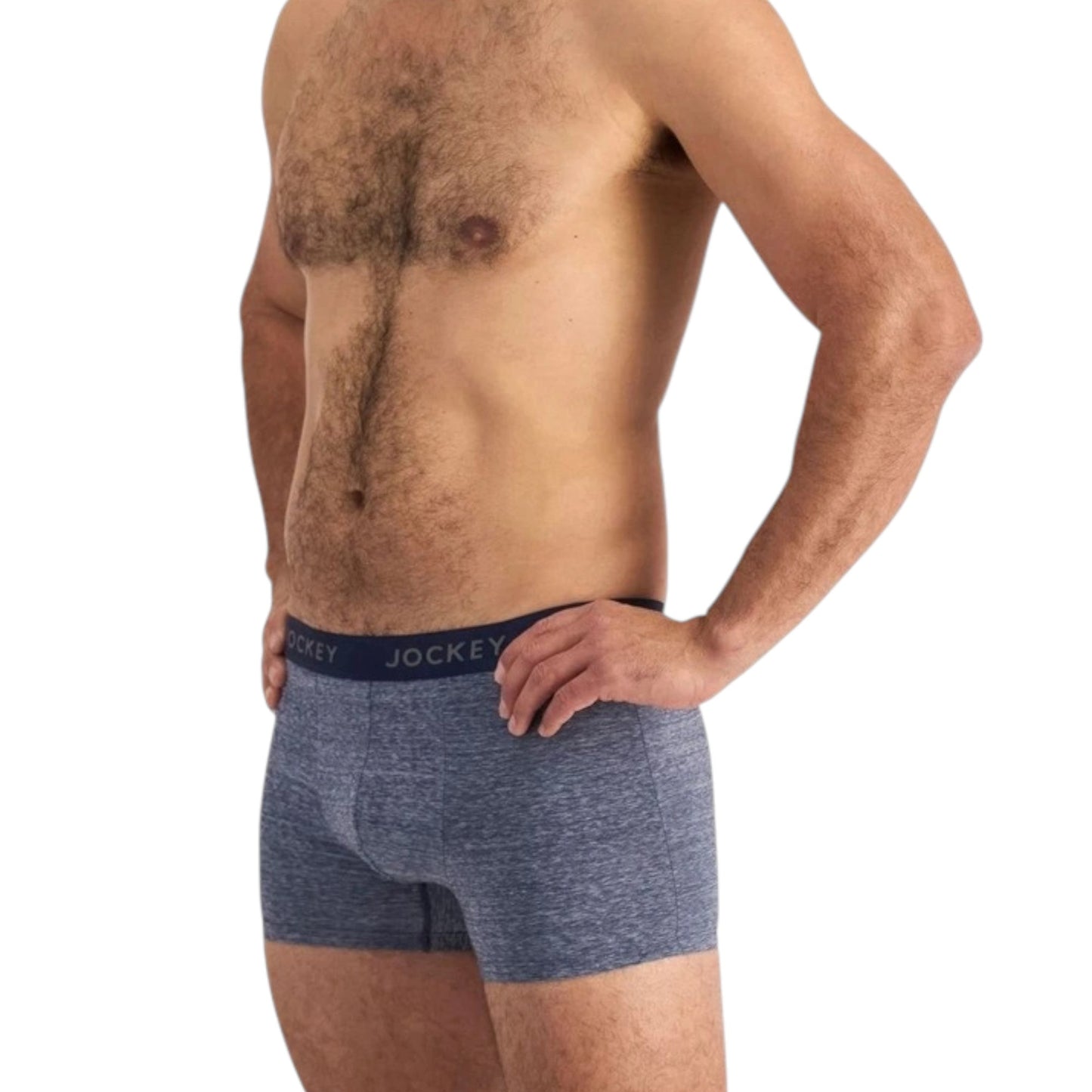 6 Pack Mens Jockey Comfort Classics Microfibre Trunks Underwear Navy Marle