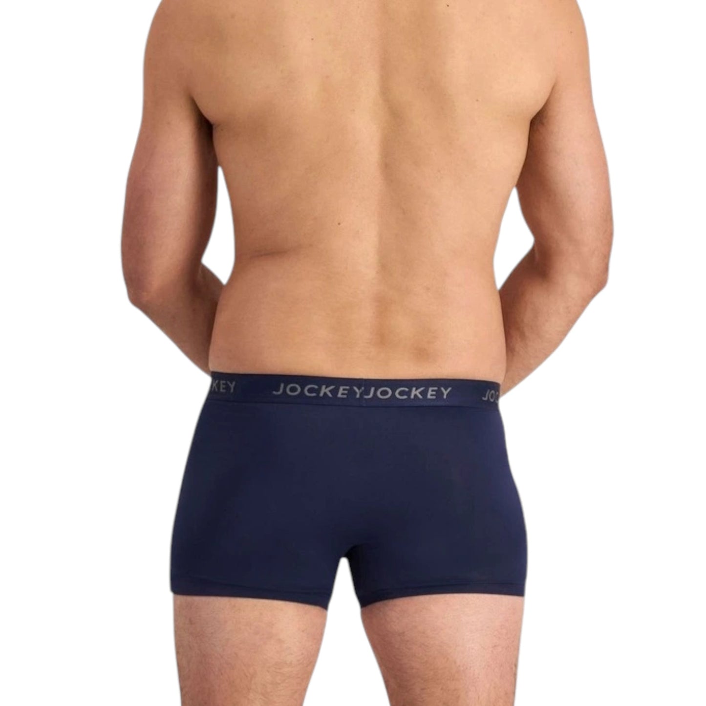 2 x Mens Jockey Comfort Classics Microfibre Trunks Navy Marle Underwear