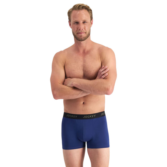 2 Pack Mens Jockey Comfort Classics Trunks Underwear Multi