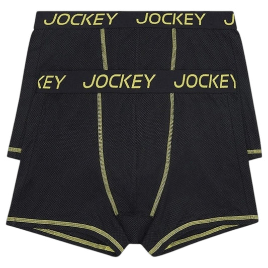 6 Pack Mens Jockey Performance Active Cotton Trunks Underwear Black
